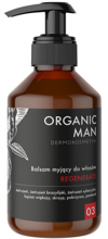 Organic Life Organic Man balsam myjący do włosów dla mężczyzn z żeń-szeniem i łopianem,  250 g