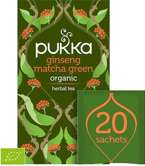 Pukka herbata Ginseng Matcha Green BIO, 20 saszetek