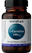Viridian L- karnityna 500 mg, 30 kapsułek