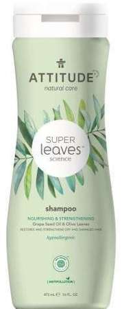 Attitude SUPER LEAVES wzmacniający szampon do włosów z olejem z pestek winogron i liśćmi oliwek, 473 ml 