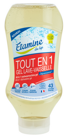 EDL Etamine du Lys certyfikowany żel do zmywarki All-in-One Wszystko-w-Jednym bezzapachowy 870 ml