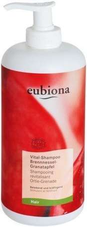 Eubiona szampon do włosów przetłuszczających się z pokrzywą i ekstraktem z owoców granatu, 500 ml