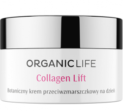 Organic Life Collagen Lift przeciwzmarszczkowy botaniczny krem na dzień z lotosem i wąkrotką azjatycką, 50 g