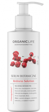 Organic Life Redness Solution botaniczne serum do ciała z dziką różą i arniką górską 200 g