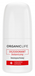 Organic Life dezodorant botaniczny bezzapachowy ze srebrem koloidalnym, oczarem i lukrecją, 50 ml