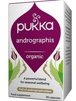 Pukka POW organiczny Andrographis 500 mg, 30 kapsułek