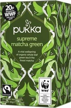 Pukka herbata Supreme Matcha Green Zielona Sencha, Oothu, Suoi Gang i Matcha, 20 saszetek
