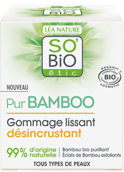SO BiO Pur BAMBOO głęboko oczyszczający i wygładzający scrub do twarzy z organicznym bambusem, 50 ml