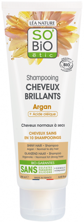 So Bio nabłyszczający szampon do włosów z olejem arganowym i kwasem oleinowym, 250 ml