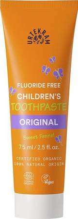 Urtekram pasta do zębów dla dzieci bez fluoru, 75 ml