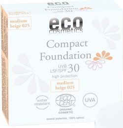 eco cosmetics Podkład w kompakcie z filtrem SPF 30 Średni Beż 025 10 g